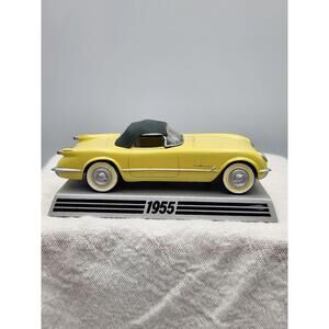 DANBURY MINT 1/43 DIECAST CORVETTE 1955 YELLOW 195 HP CONV.,50th ANNIV. B14